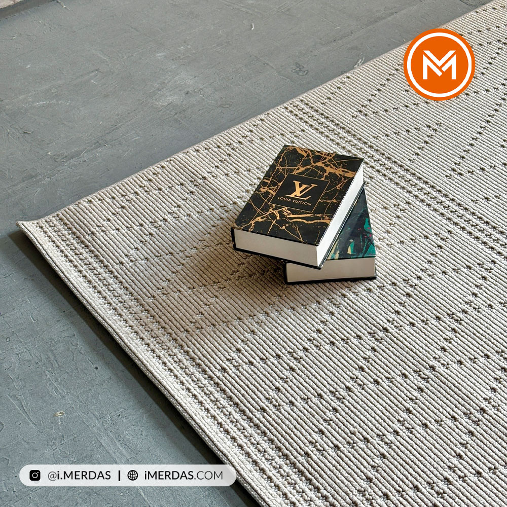 فرش پینترستی کد 1140 زمینه بژ